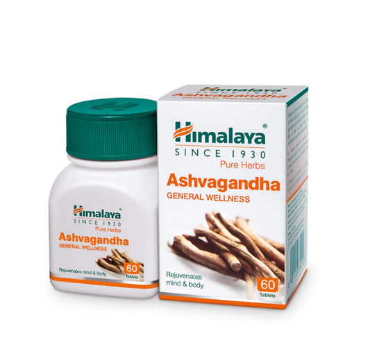 Organic Himalaya Ashwagandha 60 Tablets - Rejuvenates Mind & Body Performance